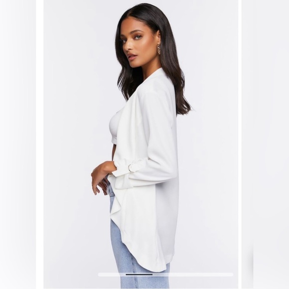 NWOT Forever21 Water fall 2way Blazer Jacket Cardigan Sleeve adjustable - Picture 2 of 11